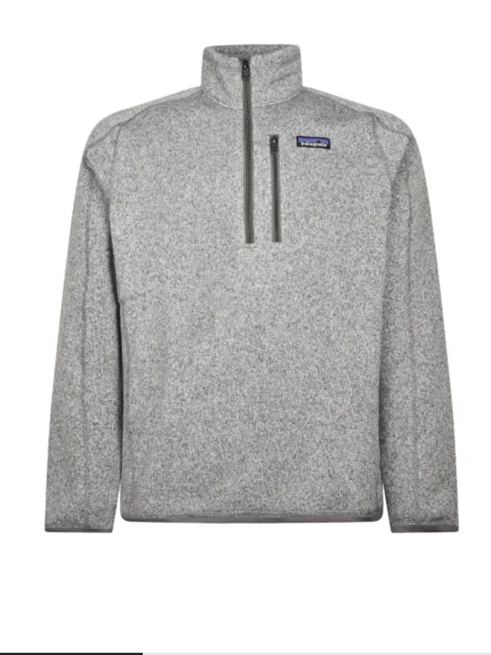 Patagonia Light Heather Gray Quarter-Zip Pullover